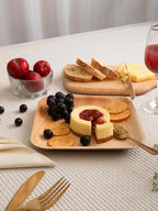 Luxe Designs Palm Leaf Plate - Eco-Friendly Disposable Dinnerware - Heavy-Duty Compostable & Biodegradable - Microwave & Oven Safe - 8" Set of 50