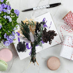 Dried Flowers,Dried Flowers Set for DIY Scrapbook Accessories Flower Arrangements Flower Decoration Wedding Decoration(Black)