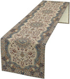 Boho Vintage French Table Runner,Retro Flower Rustic Country Style Floral Print Pattern for Home Kitchen Table Decor Dining Coffee Room Garden Party Decor 13x60in