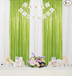 ShinyBeauty Sequin Backdrop Green 2FTx8FT 2 Pieces Olive Green Backdrop Panels Shimmer Backdrops for Parties Graduation Background Christmas Decoration