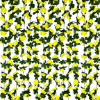 16Pcs 126Ft Yellow Rose Garland, Fake Rose Hanging Flowers, Artificial Flower Vine, Hanging Floral Vine Garland for Wedding, Birthday Party, Wall Arch, Halloween, Christmas Garden Backdrop Decor
