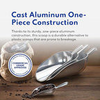 New Star 34585 Cast Aluminum Utility Scoop, 58-Ounce