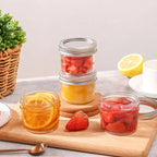 ComSaf Mini Mason Jars 4oz - 8 Pack, Regular Mouth Mason Jar with Lids and Seal Bands, Small Glass Canning Jar for Spice, Jam, Honey, Jelly, Dessert, Shower Wedding Favors, DIY Candles Decor