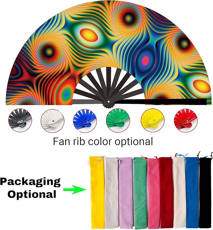 Custom Fans with Your Photo/Text - 13 Inch Personalized Folding Hand Fan for Line Dancing, Weddings, Parties | Decorative Gift for Women, Church Events & Dance Performances (1, 13 Inch)