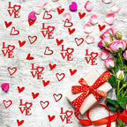 200 Pcs Red Heart Paper Confetti Love Confetti for Valentine's Day Wedding Baby Shower Birthday Party Table Decoration Supplies