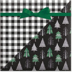 Current Christmas Tree Farm Double-Sided Jumbo Rolled Gift Wrap, Premium Semi-Gloss 23-Inch x 32-Foot Wrapping Paper Roll, 61 Square Feet Total