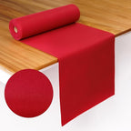 American Homestead Paper Table Runner Roll - 78 ft. Disposable Linen-Like Table Cover Roll - 20 Perforated Table Runners (16" x 48") for Parties, Weddings, and Events - Burgundy