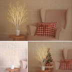 Lighted White Birch Branches With Timer 33IN 180 LED Twig for Vase Christmas Decor Artificial Tree Branch Holiday Parent