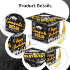 COTOPHER 36 Pack Mini Graduation Cap Gift Boxes, Class of 2025 Graduation Candy Boxes with Tassel, Small Treat Chocolate Box Centerpieces for Tables Party Decorations Graduate Favors Supplies