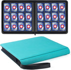 GEAoffice 12 Pocket Card Binder Side Loading Holds 720 Cards, Ringless Trading Card Collection Binder Album Folder for MTG, TCG, Game & Sports Cards, Non-PVC, Turquoise