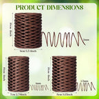 3 Roll 164 Feet Floral Wire Rustic Vine Bind Wire, Three Different Sizes for Flower Bouquets, Wreath Making, Gift Wrapping, and DIY Craft Projects (Dark Brown)