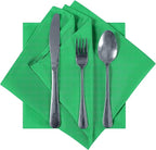 Cloth Napkins 17x17 inch Washable Polyester Dinner Napkins Soft Table Napkins for Wedding Party Dining Banquet(Emerald,50PCS)
