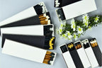 Chandler Studio 10 Boxes - Wooden Matchsticks in a Blank Matchbox with White/Black Matchboxes Colorful Tips (4" Matchboxes, 10 Boxes)