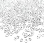 Reusable Fake Ice Cubes 2500 pcs 6 x 9 mm for Rock Crystals Treasure Gems for Table Scatters, Vase Fillers, Wedding Photography Props Vase Fillers