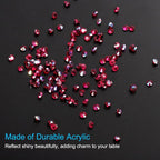 PATIKIL 14000Pcs Wedding Table Scatter Confetti Crystals 3mm Acrylic Diamonds Vase Fillers Gems for Table Centerpiece Decorations Bridal Shower Party, Burgundy AB