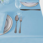 Cupuamon Square Tablecloth 52x52 inch Washable Polyester Fabric Table Cloth for Wedding Party Dining Banquet Decoration（52x52,Blue Mist）
