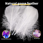 THARAHT 360pcs White Feathers 3-5 inch Craft Feathers Assorted Rainbow Colors Feathers for Kids for DIY Handmade Wedding Home Party Decorations Natural Feather