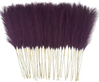 50pcs Pink Faux Pampas Grass Decor, 21.6" Short Artificial Pompous Grass Floral Fake Pompas Grass Branches Vase Filler Flower Arrangement for Home Wedding Boho Decor