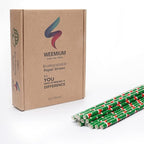 Weemium Christmas Paper Straws - [200 Pack] in 10 Designs - Biodegradable Christmas Straws for Drinking, Party and Crafts