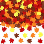 MARFOREVER Fall Felt Maple Leaf Confetti, 500Pcs Thanksgiving Leaves Confetti Decorations Mixed Autumn Table Scatter Sprinkles Centerpiece for Fall Art Crafts Supplies Thanksgiving Party Accessories