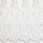 VISIONTEX White Sheer Voile Curtains, Decorative White Embossed Drip Rod Pocket Window Drapes for Home Kitchen, Living Room and Bedroom 54 x 63 Inch, Set of 2 Curtain Panels