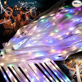 100 Pieces Light up Wedding Wands with Ribbons & Bells –LED Silk Wedd Fairy Wands Streamers with Warm White & Colorful Lights for Wedding Send Off Ideas, Parties, and Celebrations