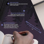Dingbats* Wildlife Lined Writing Journal Notebook A5 - Vegan Leather Hardcover - Ideal for Work, Travel - Pocket, Elastic Closure, & Bookmark