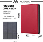 Card Binder 9 Pocket,Trading Card Binder Holds up to 360 Cards with 20 Sleeves,Zipper Card Holder Album Compatible with TCG Card/Game Cards/Sports Card