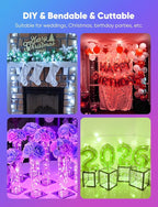 Minetom 20 Pack Fairy Lights Battery Operated String Lights, 8 Modes & Timer, 7ft 20LED 6 Colors Waterproof Silver Wire Twinkle Lights, Firefly Starry Moon Lights for Mason Jars DIY Christmas Wedding
