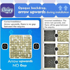 Qcity Champagne Gold Shimmer Wall Backdrop 36PCS, Black Back Not See-Through Design, Square Sequin Glitter Backdrop Panel, Perfect for Outdoor Events, Birthdays, Wedding and Party Decoration
