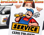 My Happy Customized Gifts Custom and Professional Logo Magnet Sign Personalized Logo for Your Car, Van, Truck Advertise Your Business Magnetic Signs