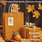 40 PCS Fall Gift Tags Thanksgiving Gift Tags with String, 2.1" x 3.5" Thanksgiving Design Present Label for Present Bags, Fall Party Favor Decorations, 4 Styles - A02