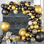 12PCS Black Shimmer Wall Backdrop, Laser Square Sequin Photo Backdrops Panel, Glitter Wall Background for Birthdays, Weddings, Christmas, Engagements, Disco Bachelorette Party Decoration (3FTx4FT)