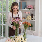 48 Pcs Glass Cylinder Vases Set (4/6/8/10 Inch) – Modern Flower Vases for Centerpieces, Bud Vase Arrangements & Floating Candles – Wedding/Christmas/Home Decor Essentials