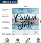 Custom Sign, Custom Street Sign, 11 Font Colors, 13 Font Styles, 4 Hole Options, 22 Sizes, 24x24 Inches, Rust Free DiBound, Fade Resistant, Made in USA by My Sign Center (Coastal)
