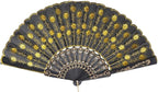 QIRMIZI 30 Pack Fabric Folding Handheld Fans, Perfect for Weddings, Parties, and Dancing,Yellow