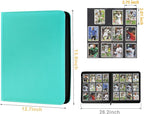 Trading Card Binder 12 Pocket, 720 Pockets Card Binders, Card Collection Binder, Card Album Folder for MTG, TCG, Sports Cards, Game Cards (Lake Blue)