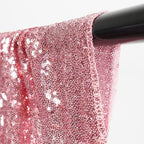 Poise3EHome Fuchsia Pink Sequin Backdrop, 4 Panels 2x8ft Glitter Curtain for Weddings, Parties, Photo Booth Decor