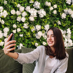 Artificial Luxury‌ Flower Wall Panels, Gorgeous 3D Silk Floral Backdrop for Wedding, Baby Show, Party and Home Decor, Quick Assembly/Storage, Eco ＆ Pet Friendly, 2 pcs, Each Panel 2 * 8 ft.