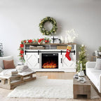 5 ft Christmas Garland for Mantle Unlit Garland for Stairs Railing, Banister, Staircase, Fireplace, for Table No Light, Garland Decor Frosted Red Poinsettia Holiday Tree (Glittery Red Poinsettia)