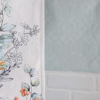 Maison d' Hermine Table Runner 100% Cotton Double Layer Table Runners 72 inches Long for Thanksgiving Christmas Decorations Home Kitchen Dining Party Wedding (Whitish Shabby Chique, 14.5" x 72")