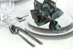 Grey Napkin Rings - 10 Pcs Stainless Steel Napkin Rings,Black Rotundity Metal Napkin Ring for Table Settings Wedding Christmas Party Dinner Table