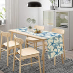 Starfish Plaid Table Flag Green Plaid and Marine Life Starfish Kitchen Table Flag Suitable for Birthday Party Restaurant Decoration Outdoor Picnic 13 * 90 Inch
