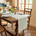 Table Runners 63 Inches,Waterproof Boho Table Runner with Tassel Fringe,Table Runner for Party Coffee Table