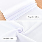 Farmhouse White Table Runner Dining Table Runners 90 Inches Long Coffee Table Runner for Dresser Living Room Bedroom Holiday Party Banquet 12X90 Inch