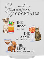 Pet Signature Drink Wedding Signs
