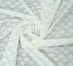 MDS Pack of 15 Wedding 12 x 108 inches Lace Table Runner for Wedding, Decorations for Birthday Parties, Banquets, Graduations, Engagements, and Runners fit Rectangle, Round Table- Ivory