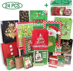 Christmas Gift Tags 60 Count with Untied String (15 Assorted Glitter, Foil, Printed Designs for DIY Xmas Present Wrap and Label Package Name Card)
