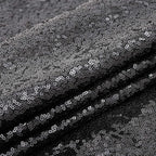 Black Backdrop for Halloween Decorations: Sequin Photo Curtains 10ft x 10ft Glitter Fabric for Wedding Party Baby Shower