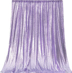 JYFLZQ Lavender Sequin Backdrop Curtains 8ft x 8ft 1 Panel Glitter Photo Booth Backdrops Sparkly Photography Background Drapes for Parties Wedding Bridal Showers
